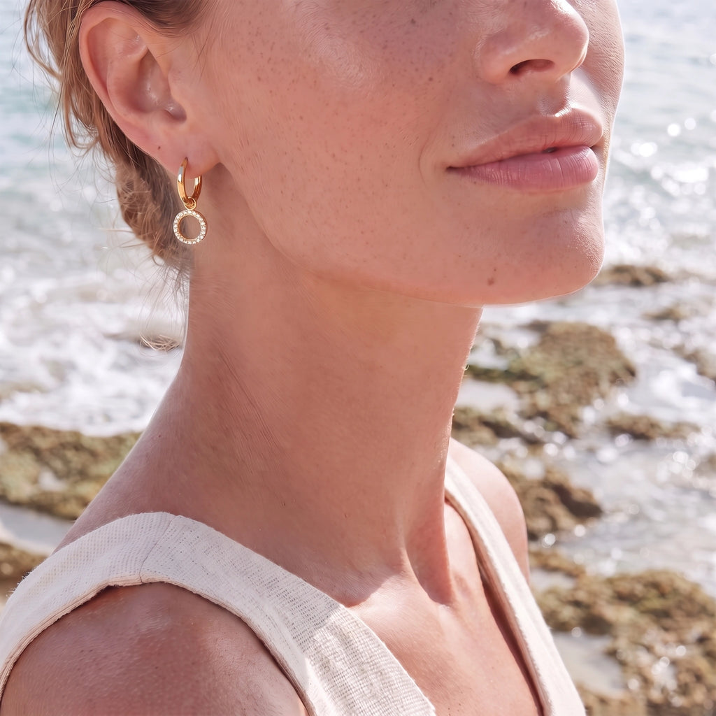 Aros Círculo Halo | MID jewelry
