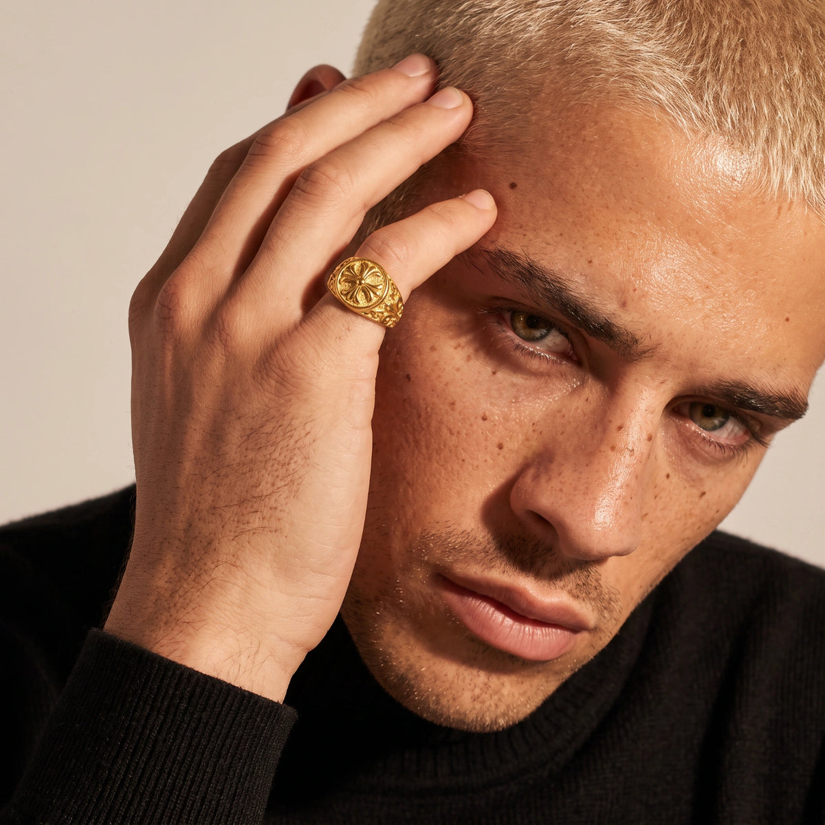 Anillo Sello Cruz | MID jewelry